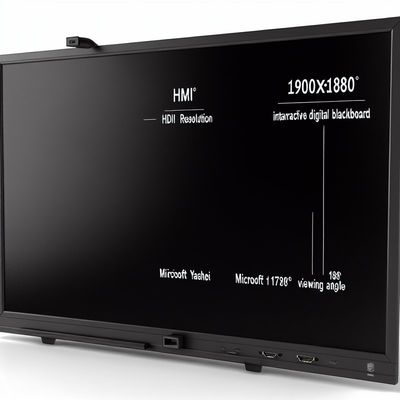 1920*1080 Resolution Interactive Digital Blackboard with HDMI Input and Wide 178° Viewing Angle