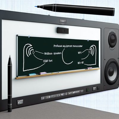 Wbudowane głośniki Czarne lub OEM Interaktywna tablica cyfrowa z połączeniem Wi-Fi