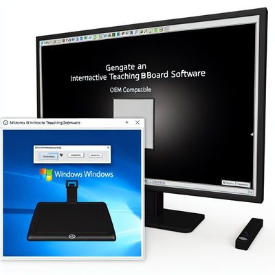 Oprogramowanie tablicy interaktywnej kompatybilne ze wszystkimi systemami Windows, czarne lub kompatybilne z OEM